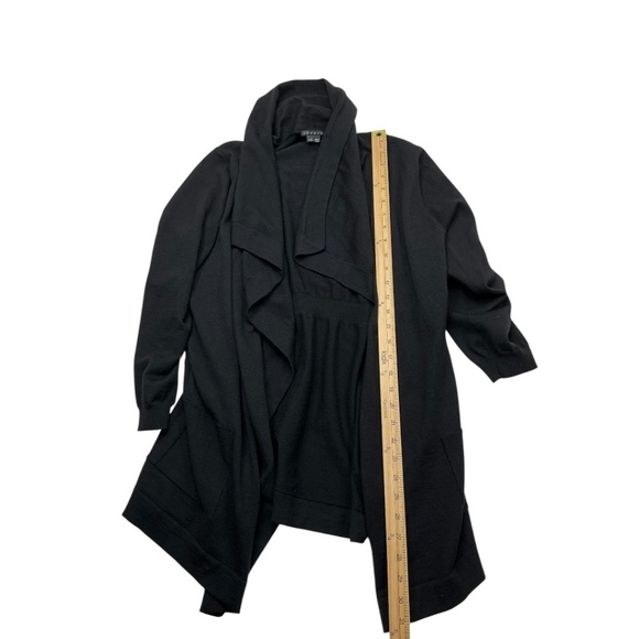 THEORY Maritza B New Steady Wool Black Cardigan - Picture 12 of 15